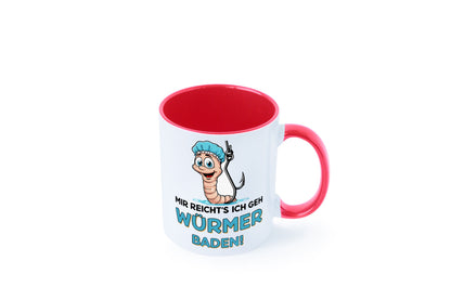 Mir reichts ich geh Würmer Baden | Angler Angeln Geschenk Humor Geschenkidee