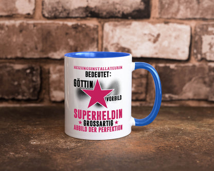 Bedeutung von Heizungsinstallateurin | Heizung Humor Geschenkidee Tasse