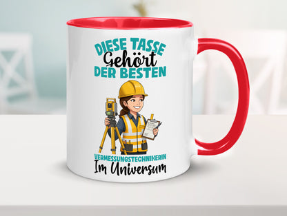 Im Universum: Vermessungstechnikerin | Techniker lustiger Spruch Geschenk Humor