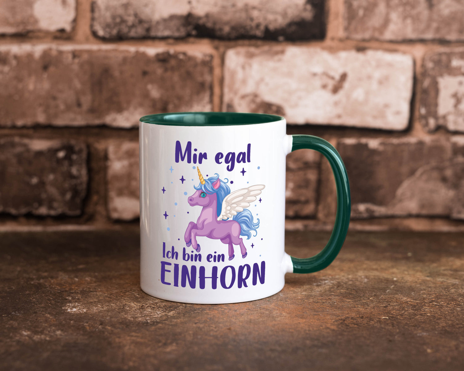 Mir egal, ich bin ein Einhorn | lustig Humor Geschenkidee Geschenk Tasse