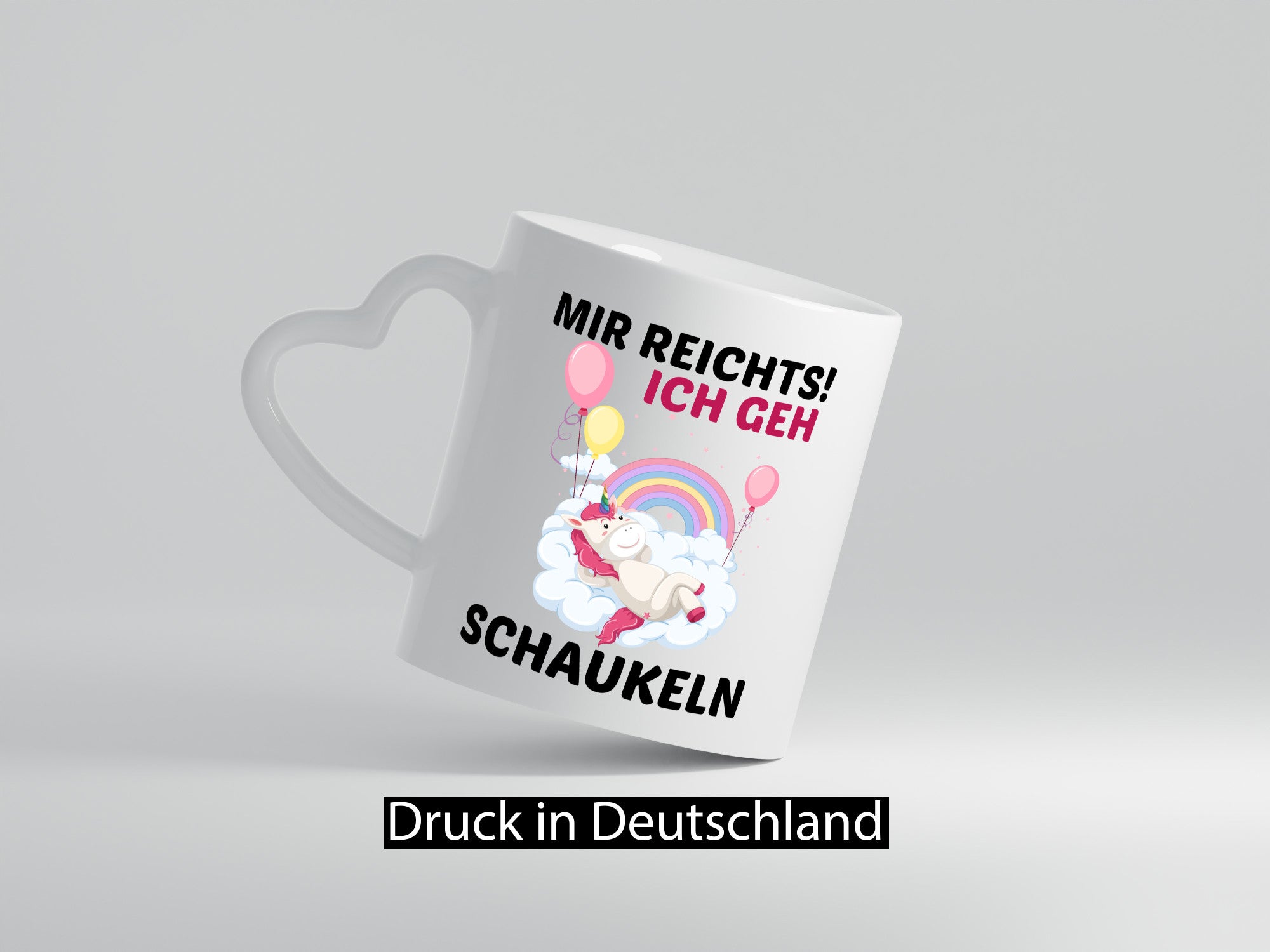 Mir Reichts ich geh Schaukeln | Einhorn v2 Humor Geschenkidee Tasse