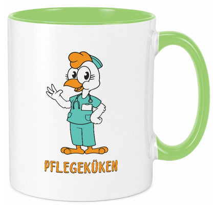 Pflegeküken | Küken Krankenschwester Pfleger Humor Geschenkidee Tasse
