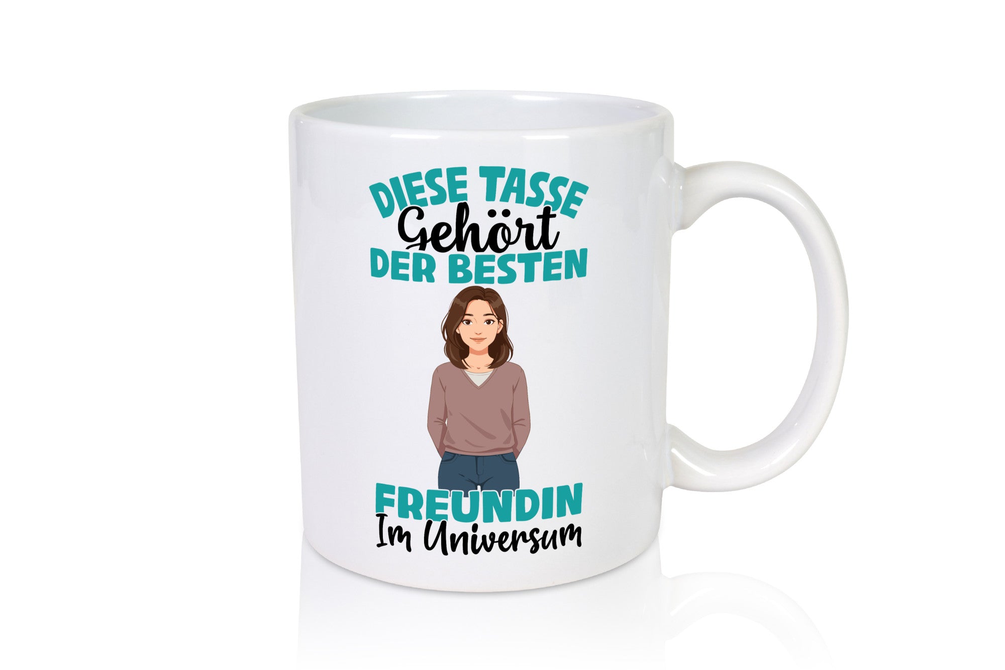 Im Universum: Freundin | Beziehung Partnerin Liebe Geschenk Humor Geschenkidee