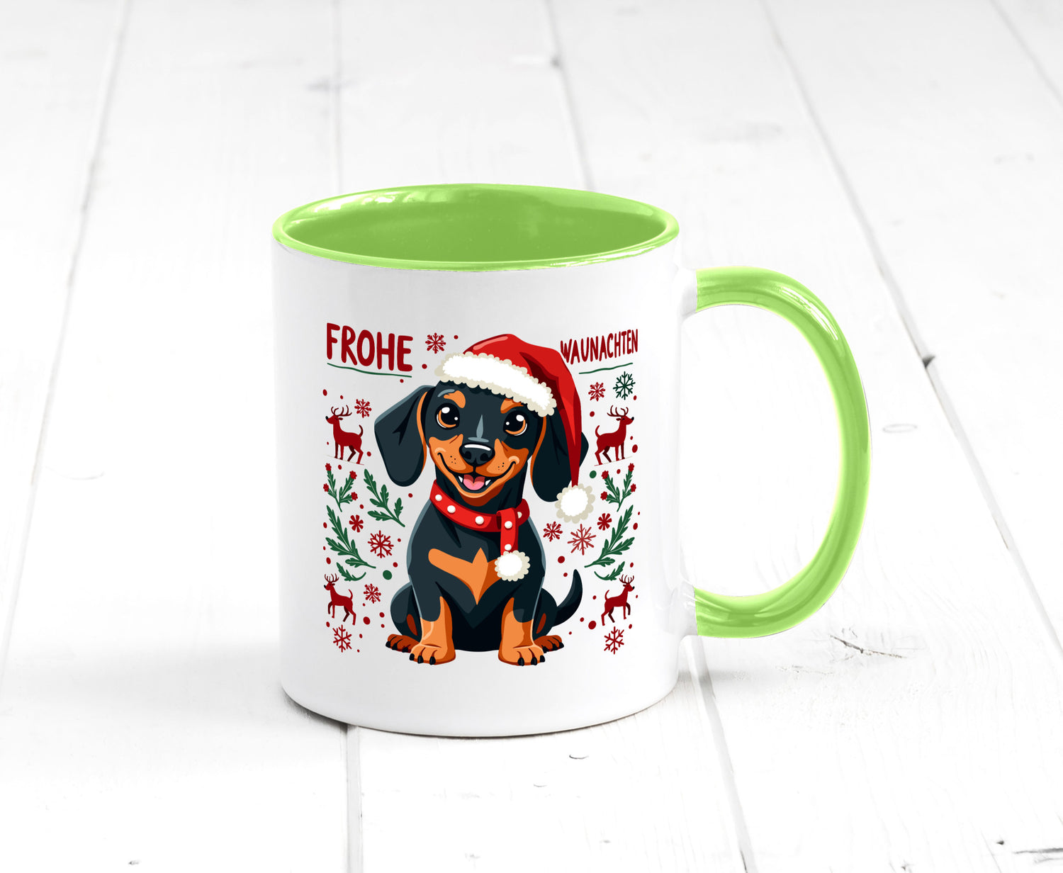 Frohe Waunachten | Ugly Christmas Weihnachtshund v2 Humor Tierliebhaber