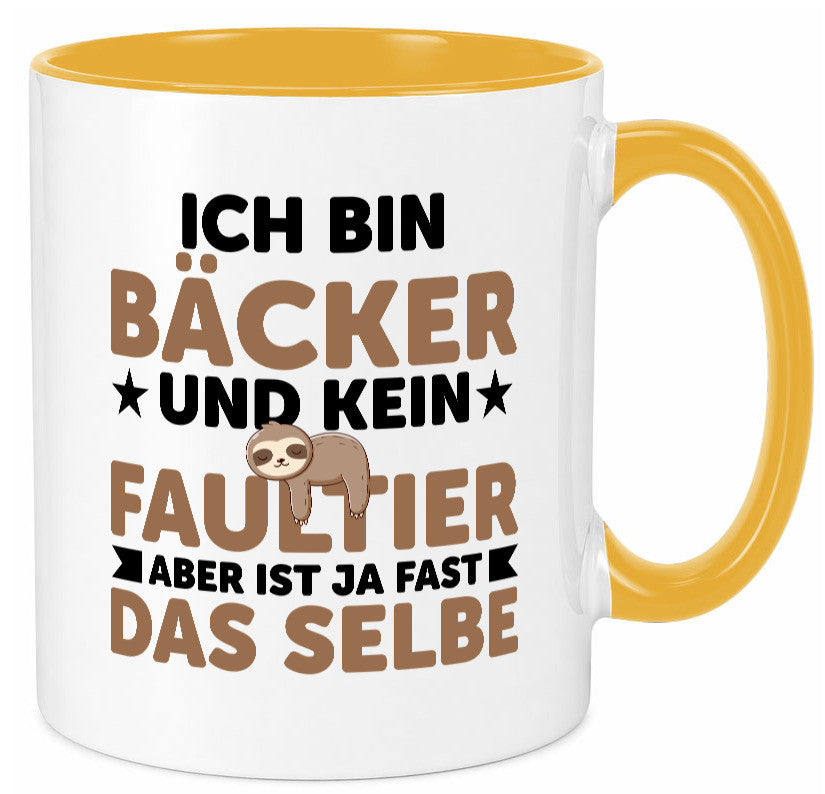 Ich bin kein Faultier: Bäcker | Bäckerei Backen Konditor Humor Tierliebhaber