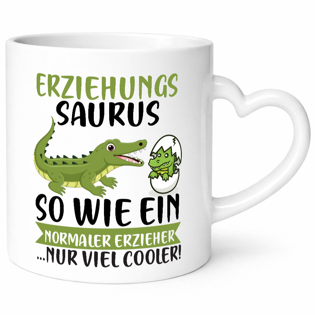 Erziehungsaurus | Kindergärtner Erzieherin Erzieher Humor Geschenkidee Tasse