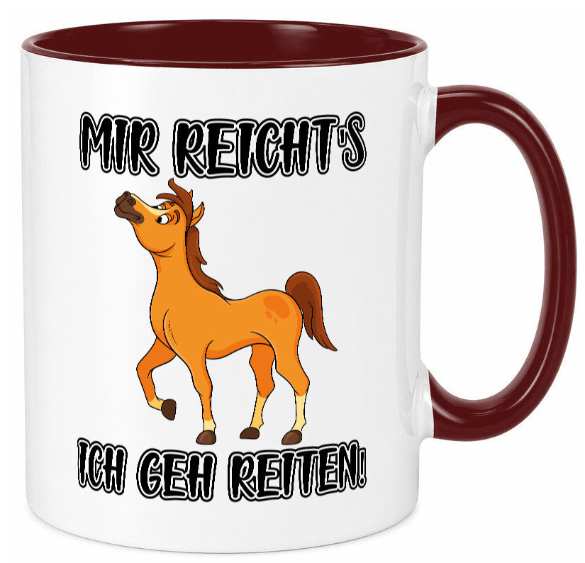 Ich geh reiten | Pferde Tasse Reiter Mädchen Humor Geschenkidee