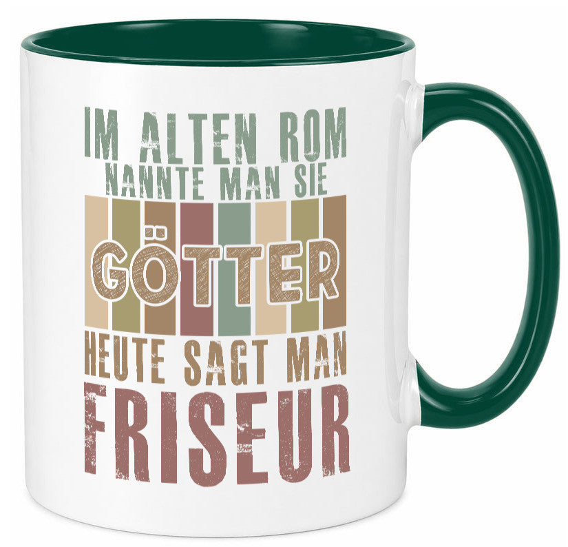 Heute sagt man: Friseur | Frisör Geschenkidee Humor Tasse