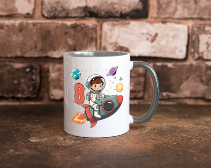 8. Geburtstag | 8 Jahre Astronaut Weltraum Humor Geschenkidee Tasse