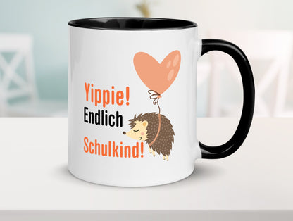 Schulkind | Einschulung 1. Klasse Grundschule v2 Geschenk Humor Geschenkidee Tasse