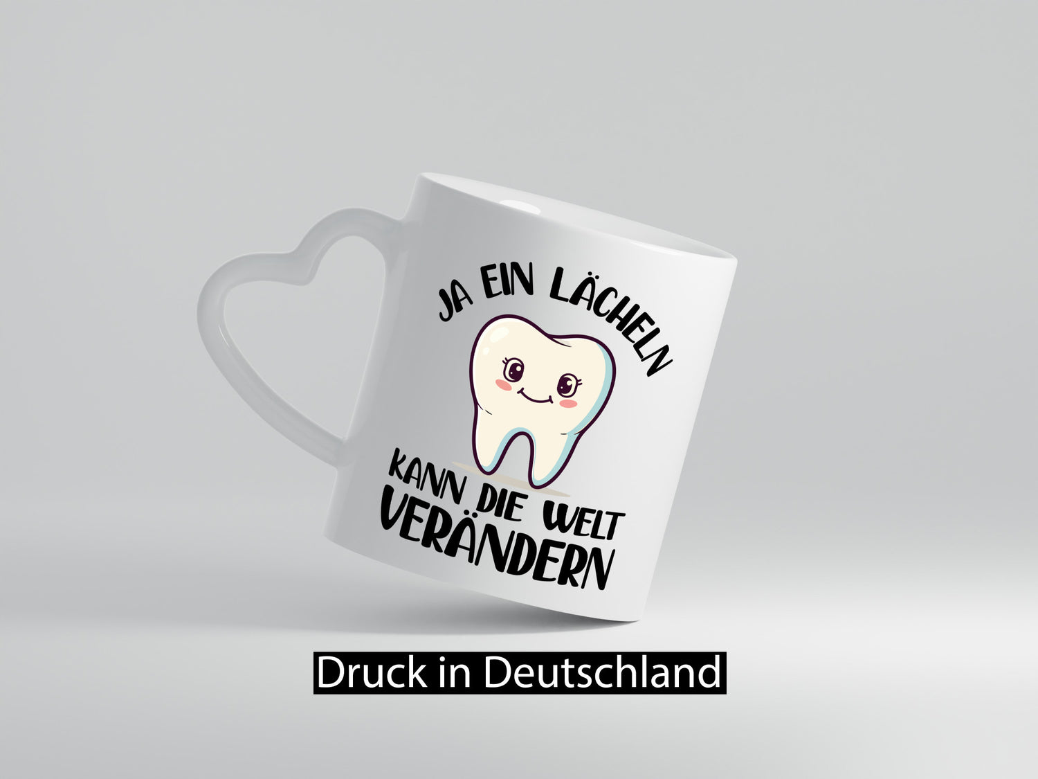 Ein lächeln kann die welt verändrn | Zahnarzt Geschenkidee Humor Tasse
