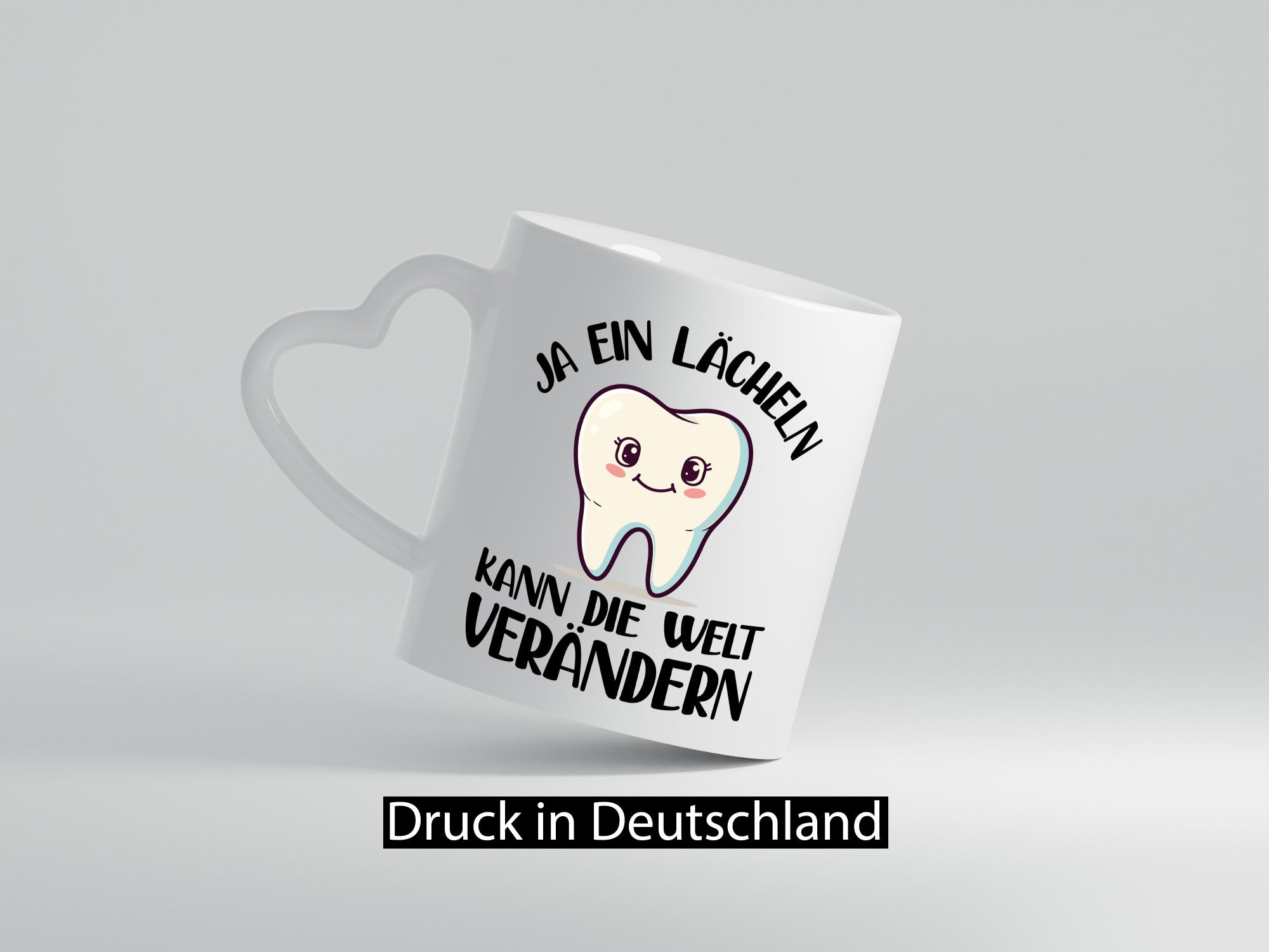 Ein lächeln kann die welt verändrn | Zahnarzt Geschenkidee Humor Tasse