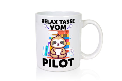 Relax Tasse: Pilot | Flugzeug Piloten lustiger Spruch Geschenk Humor