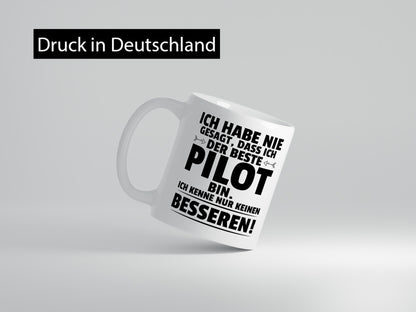 Der Beste Pilot | Flugzeug Piloten Humor Geschenkidee Tasse