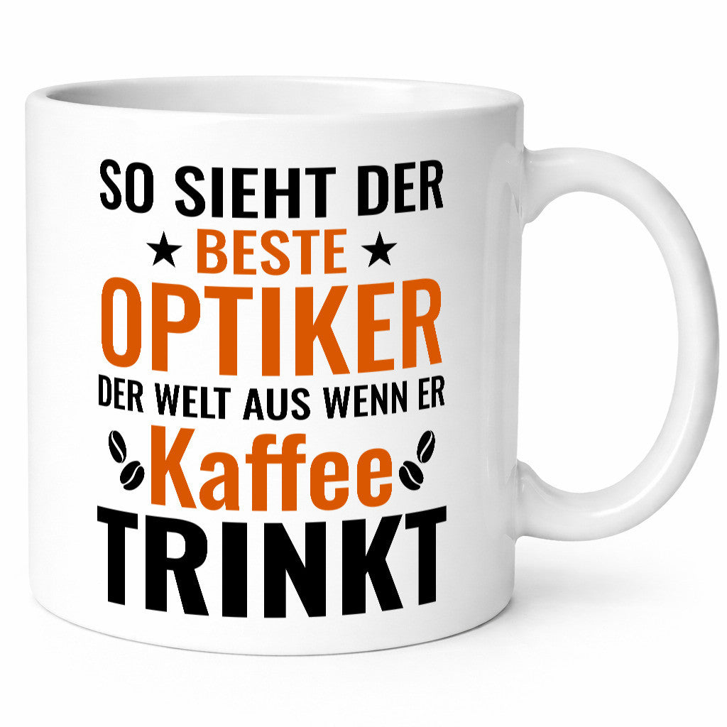 Kaffee trinkt: Optiker | Augenoptiker Geschenkidee Humor Tasse