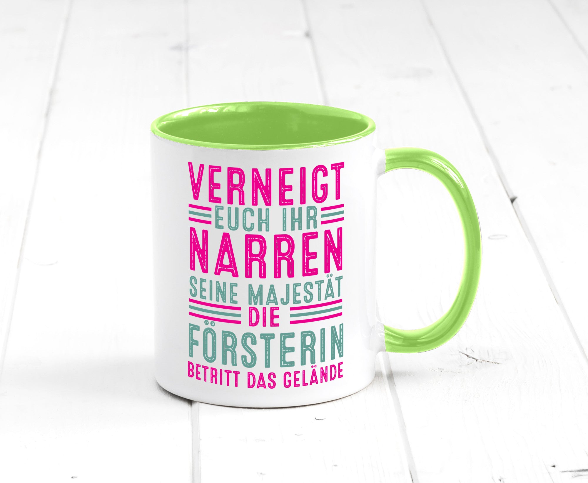 Verneigt euch: Försterin | Forst Arbeit v2 Geschenkidee Kollegen Büro Humor