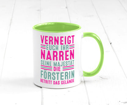 Verneigt euch: Försterin | Forst Arbeit v2 Geschenkidee Kollegen Büro Humor