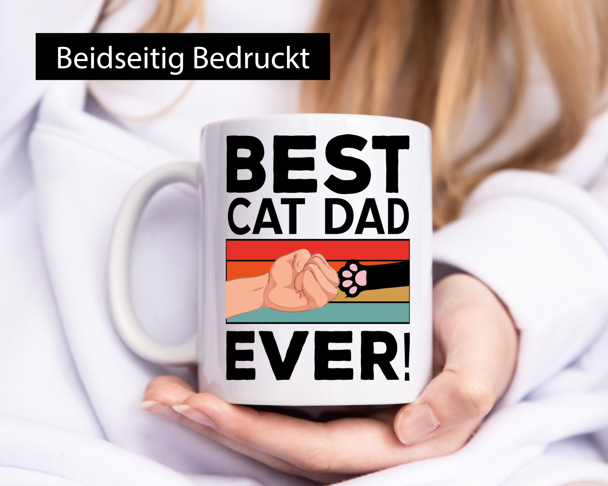 Best Cat Dad | Katzen Freund Katzenbesitzer lustig Tierliebhaber Humor Geschenk