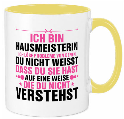 Löse Probleme: Hausmeisterin | Hauswart v2 Geschenk Humor Geschenkidee lustiger