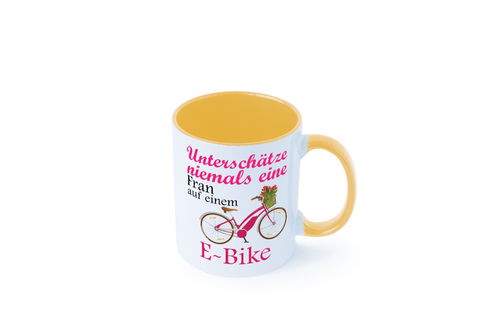 Unterschätze niemals eine Frau | E-Bike Sport Rad fahren lustig Humor