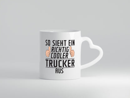Richtig Cooler Trucker | LKW Fahrer Beruf Humor Arbeit Kollegen Büro