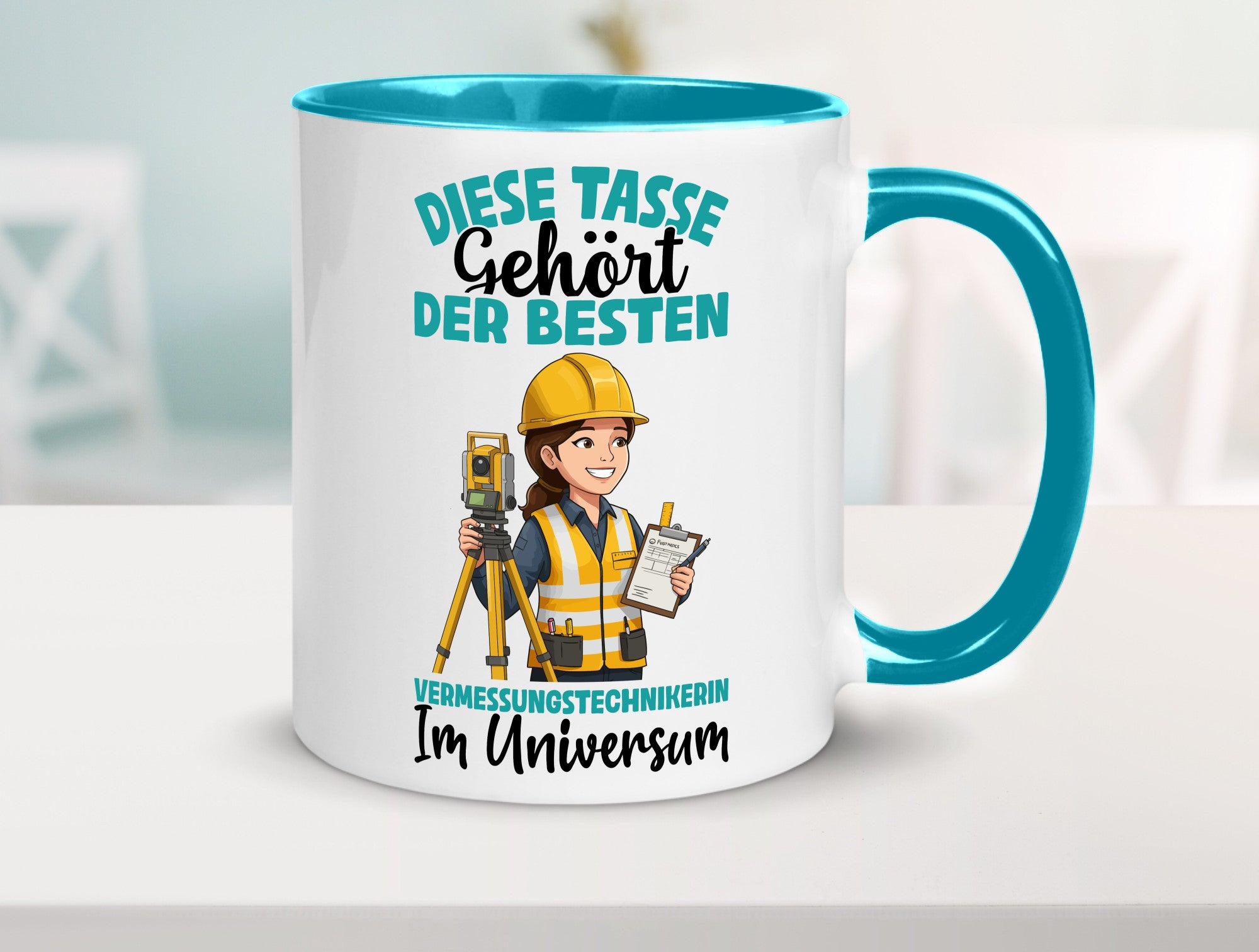 Im Universum: Vermessungstechnikerin | Techniker lustiger Spruch Geschenk Humor