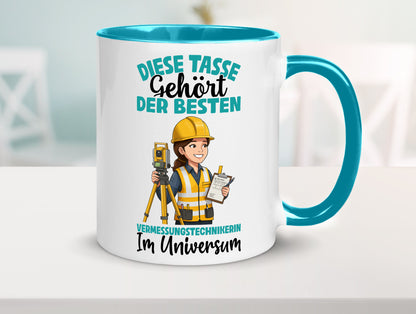 Im Universum: Vermessungstechnikerin | Techniker lustiger Spruch Geschenk Humor