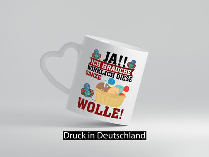 Ja! Ich brauche Wolle | häkeln Häkelzubehör Geschenk Humor Geschenkidee