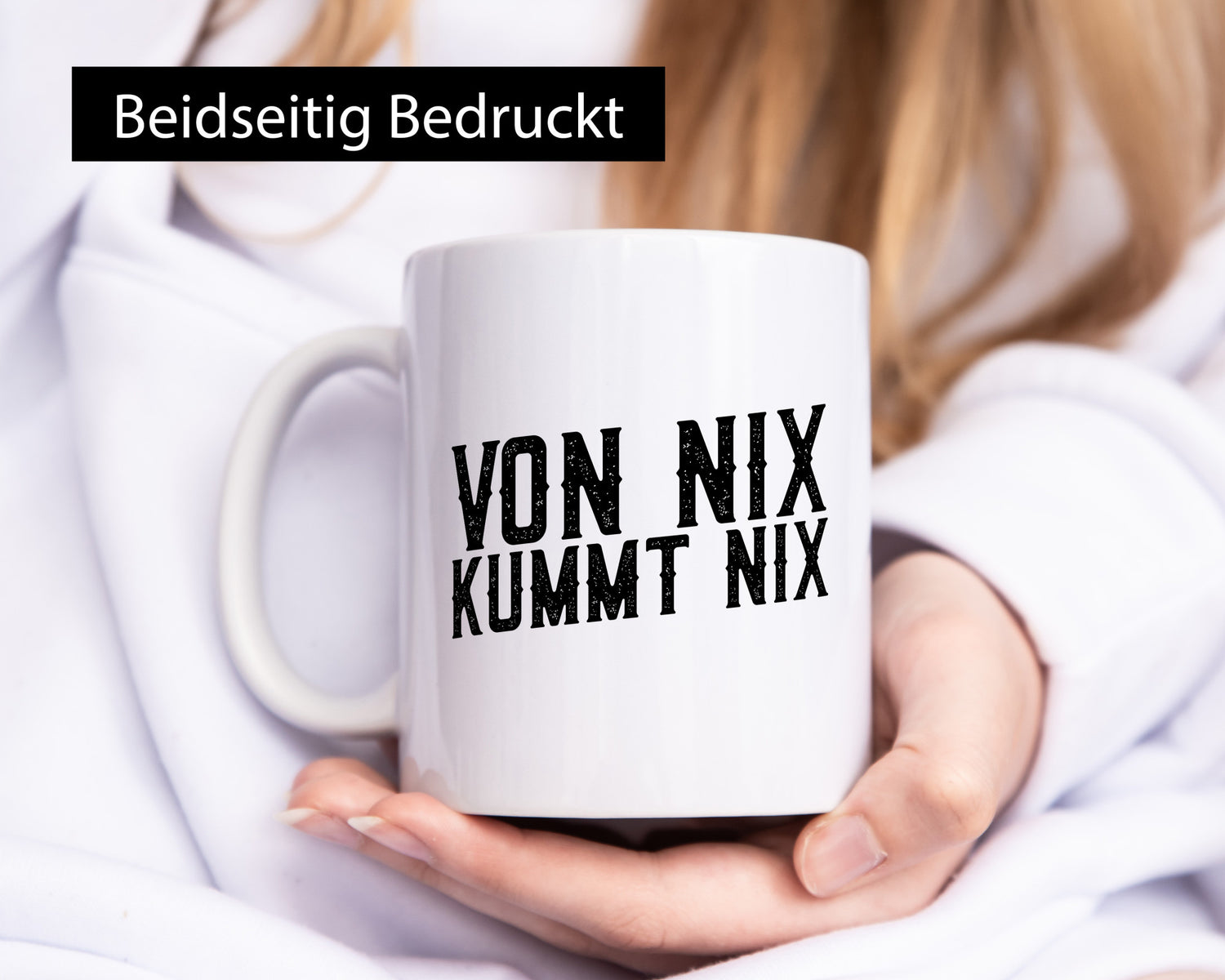 Von nix kommt | Faule Menschen Lazy Humor Geschenkidee Tasse