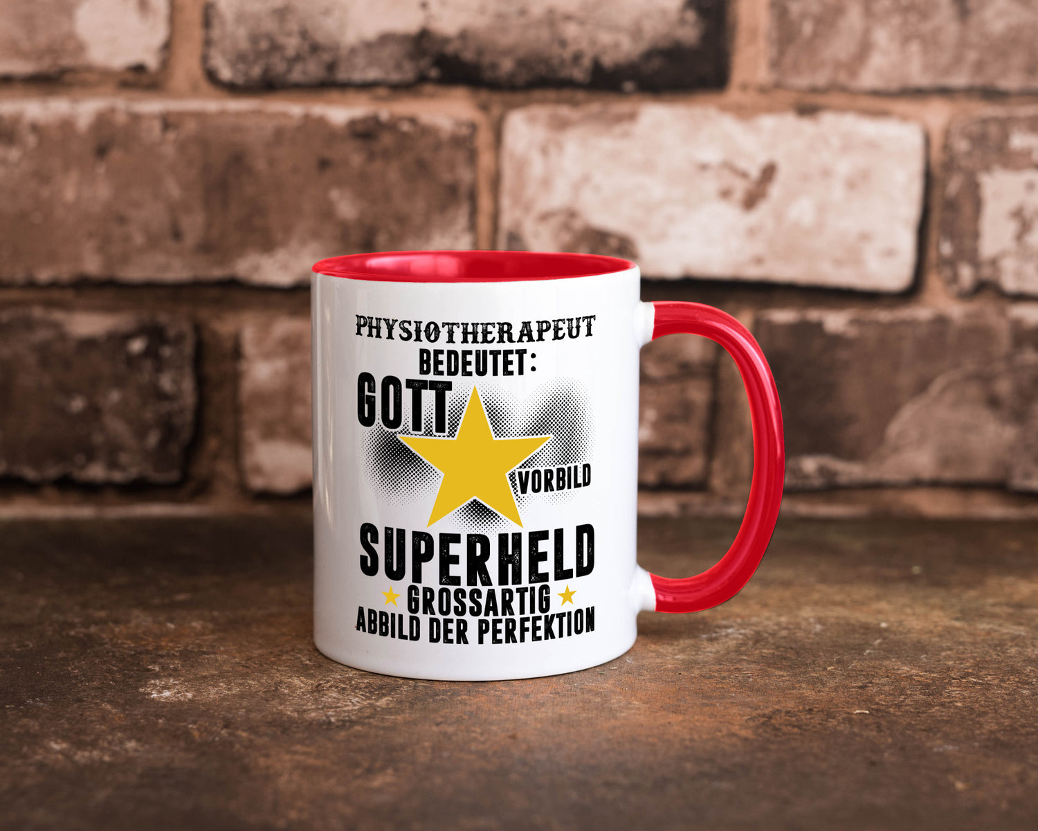 Bedeutung von Physiotherapeut lustiger Spruch Geschenk Humor Geschenkidee Tasse
