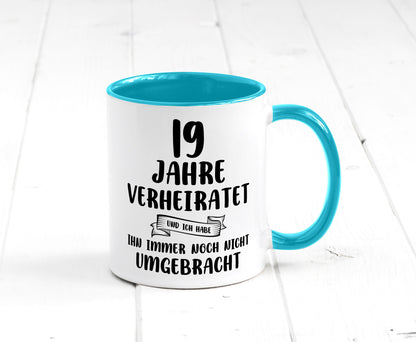 19 Jahre Verheiratet, immer noch am Leben! lustig Humor Geschenkidee Geschenk