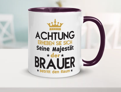 Seine Majestät Brauer | Bier Brauerei Humor Geschenkidee Tasse