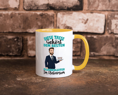 Im Universum: Flugbegleiter | Steward Flughafen Humor Geschenkidee Tasse