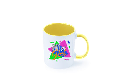 80er Girl - Jahre bunt + verrückt retro Humor Geschenkidee Tasse