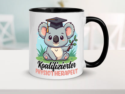 Koalifizierter Physiotherapeut Geschenk Humor Geschenkidee lustiger Spruch Tasse