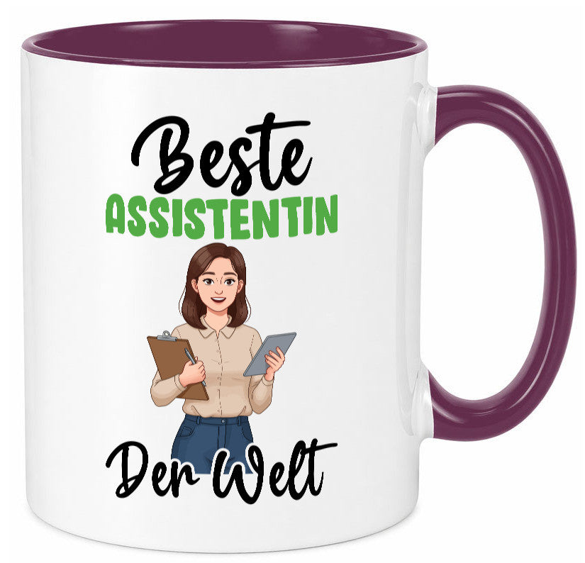 Beste Assistentin | Assistenz Hilfskraft v2 Geschenkidee Humor Tasse