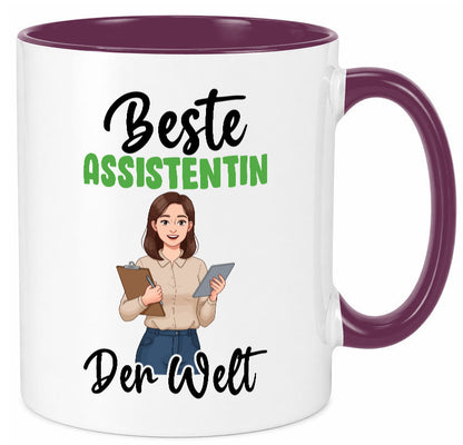 Beste Assistentin | Assistenz Hilfskraft v2 Geschenkidee Humor Tasse