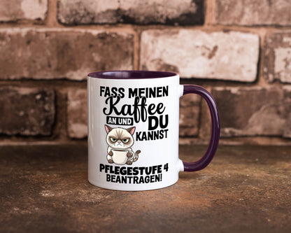 Fass meinen Kaffee an | Pflegestufe 4 Krankenschwester v3 Geschenkidee Humor