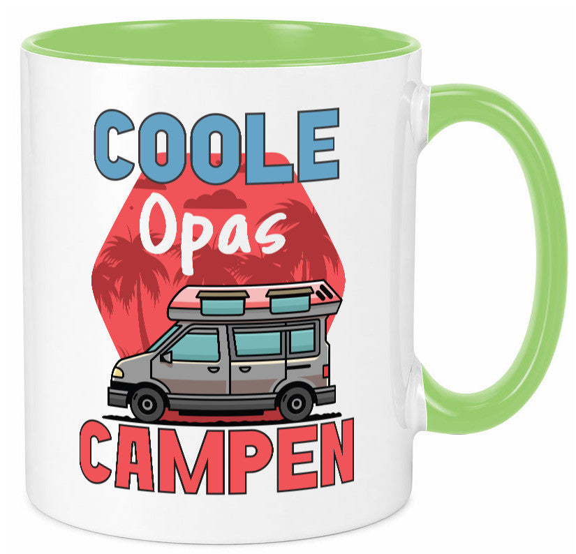 Coole Opas campen | Campingwagen Palmen Geschenk Familie Geschenkidee lustiger