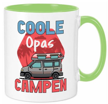 Coole Opas campen | Campingwagen Palmen Geschenk Familie Geschenkidee lustiger