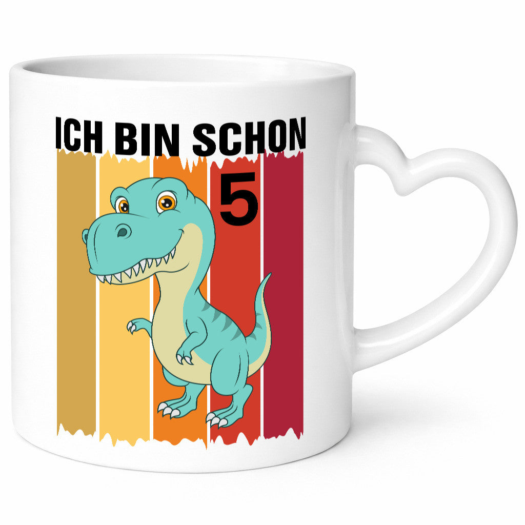 5. Geburtstag | 5 Jahre Dinosaurier Geschenk Geschenkidee lustiger Spruch Tasse