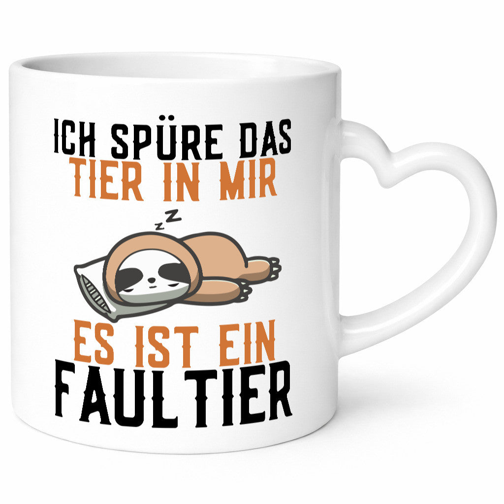 Das Tier in mir | müdes Faultier Faulpelz Schlafmütze Geschenk Tierliebhaber