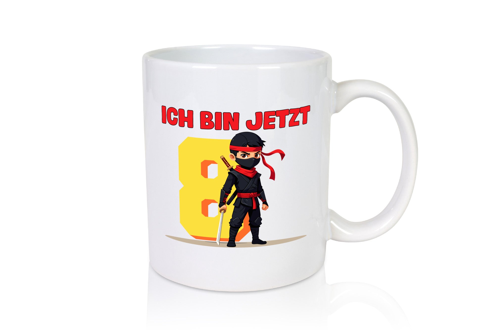 8. Geburtstag | 8 Jahre Ninja Kinder Humor Geschenkidee Tasse