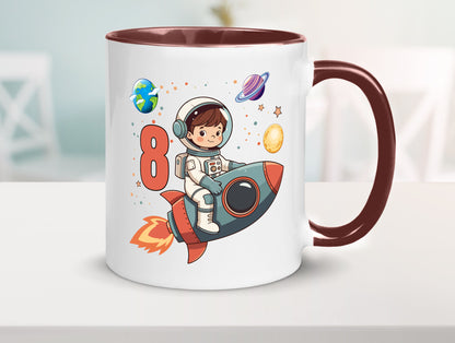 8. Geburtstag | 8 Jahre Astronaut Weltraum Humor Geschenkidee Tasse