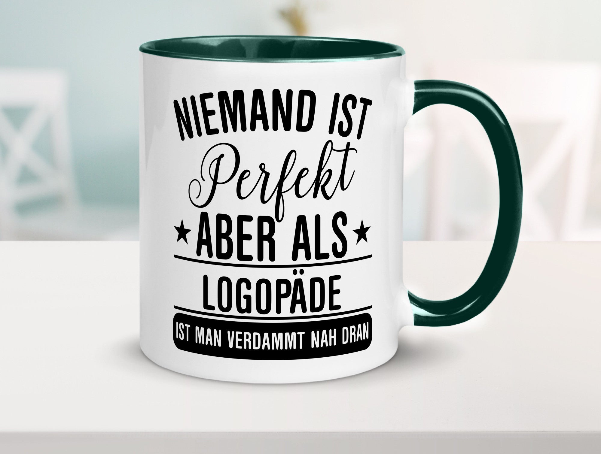 Verdammt nah dran: Logopäde | Sprachtherapie lustig Humor Geschenkidee Geschenk