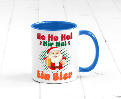 Ho mir mal ein Bier | Ugly Christmas Trinken v2 Geschenkidee Humor Tasse