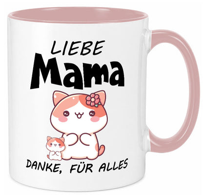 Liebe Mama Danke, für alles | Muttertag Beste Geschenk Familie Geschenkidee Tasse
