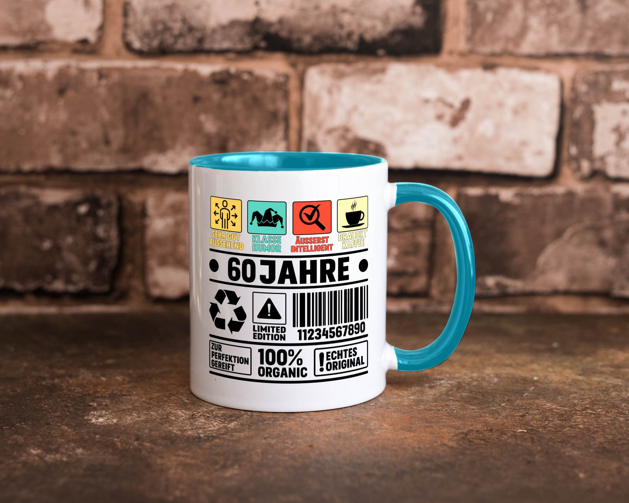 60. Geburtstag | 60 Jahre Humor Limited Edition Geschenkidee Tasse