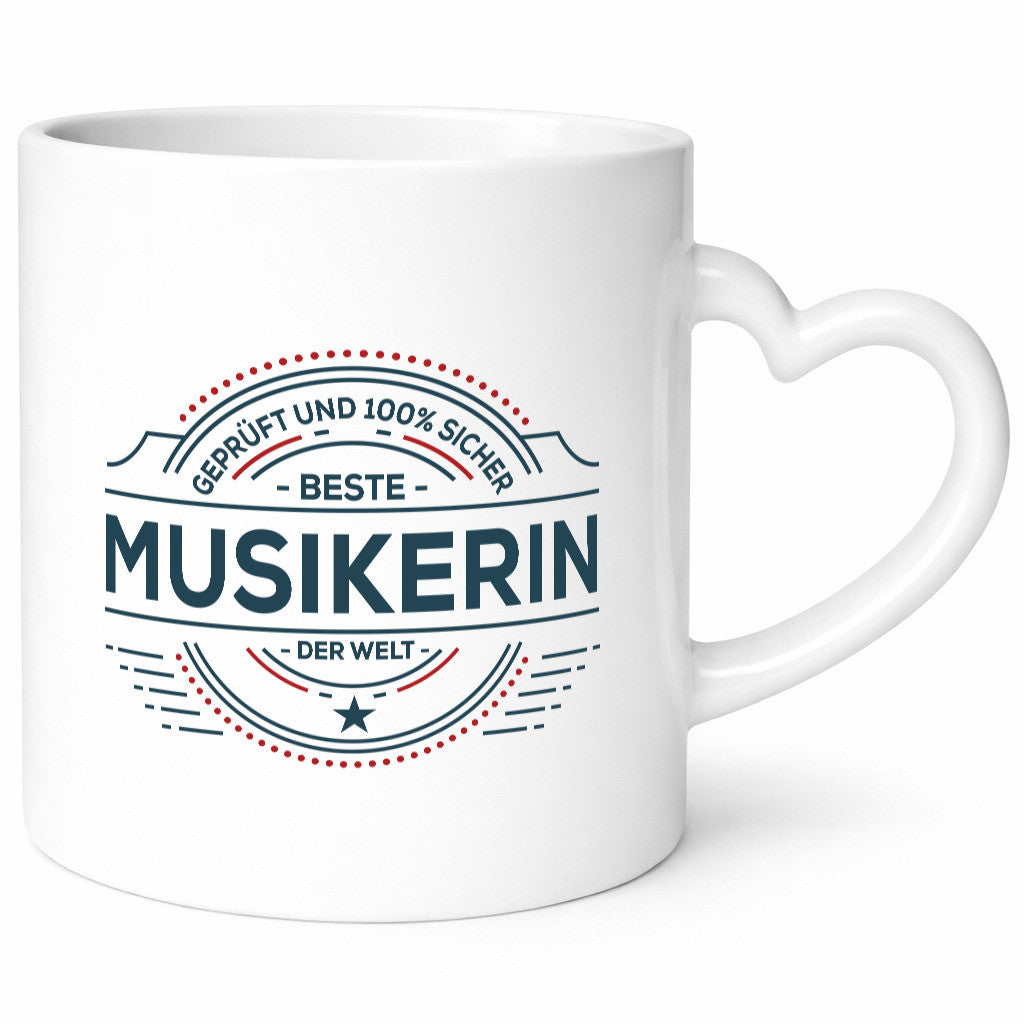 Geprüft und sicher: Musikerin | Musik Musikantin lustig Humor Geschenkidee