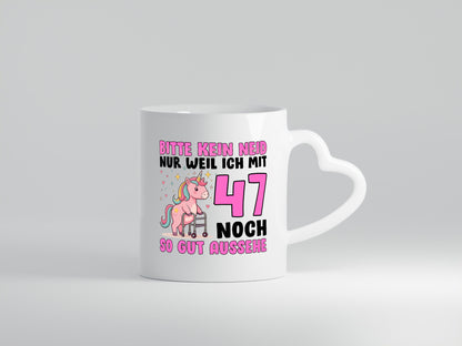 47. Geburtstag | 47 Jahre Mit noch so gut aussehen Humor Geschenkidee Tasse